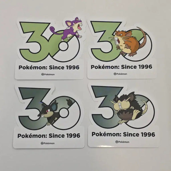 [BUNJANG] Pokemon 30th Anniversary Sticker - Sentret & Furret Hologram Set / 포켓몬 30주년 스티커 꼬렛 레트라