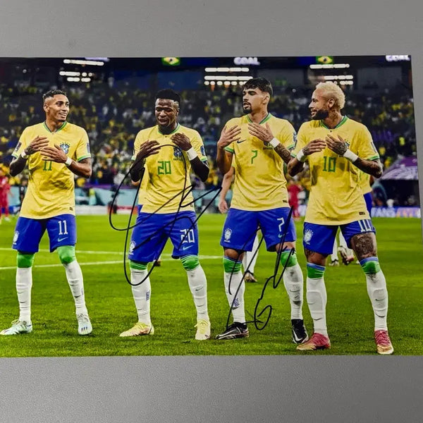 [BUNJANG] Vinícius Júnior, Lucas Paquetá Signed Brazil Football Jersey / 브라질 비니시우스,파케타 싸인 판매합니다.