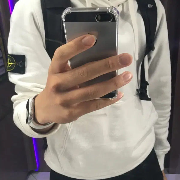 [BUNJANG] Stone Island Hooded Sweatshirt White / 스톤아일랜드 후드티 흰색