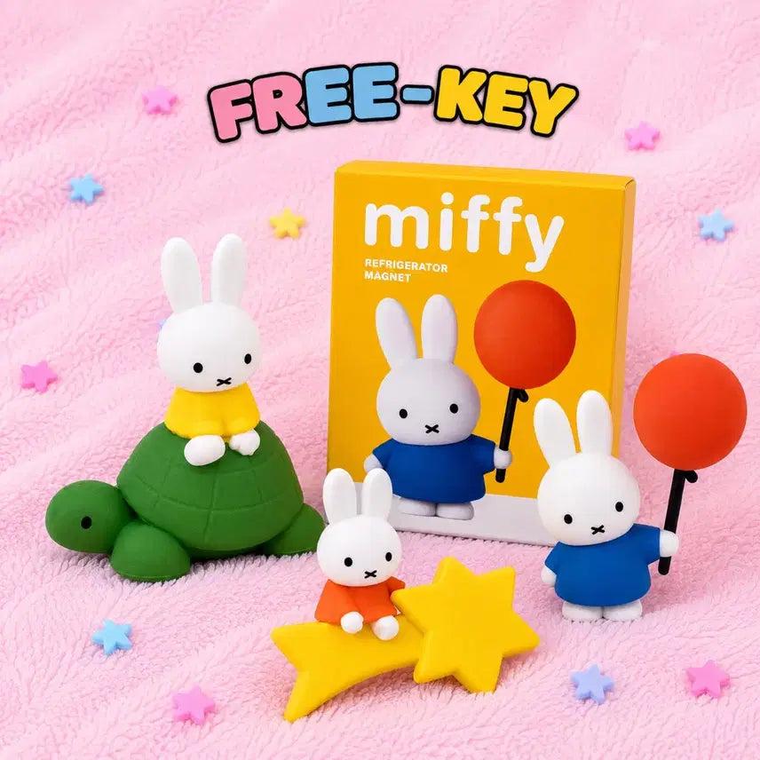 [BUNJANG] Miffy Magnet Set: Turtle, Star, Balloon (Box Opened) / [박스개봉] 미피 마그넷 거북이 별 풍선