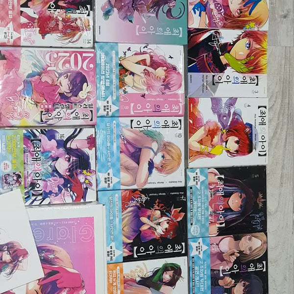 [BUNJANG] Oshi no Ko Complete Set (Volumes 4-16 First Editions) + Special Edition Artbook Bundle / 최애의 아이 전권 (4~16권 초판) + 일러스트집 특별판 일괄판매