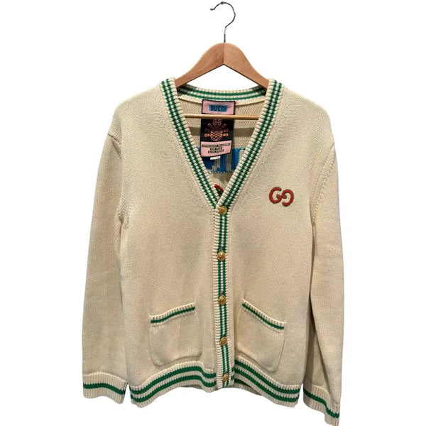 [BUNJANG] Gucci Pineapple Logo Cardigan XL / XL / 구찌 파인애플 로고 아이보리 가디건
