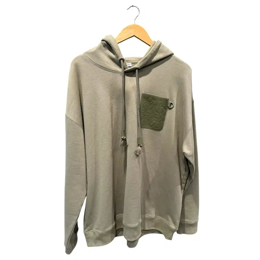 [BUNJANG] Loewe Monogram Pocket Hoodie Khaki XXL / XXL / 로에베 모노그램 포켓 카키 후드티