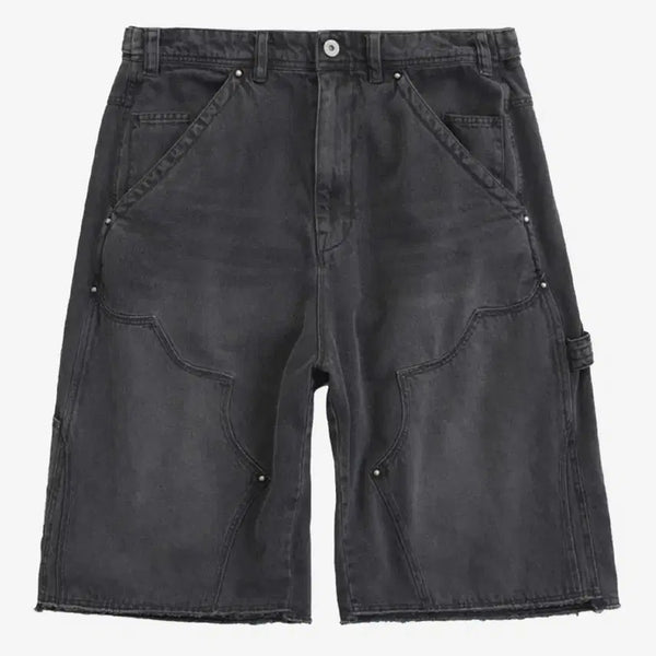 [BUNJANG] Polerouter 1011 Double Knee 1/2 Pants Shorts Grey Size 2 / [2] 폴리테루 1011 더블니 1/2 팬츠 반바지 그레이