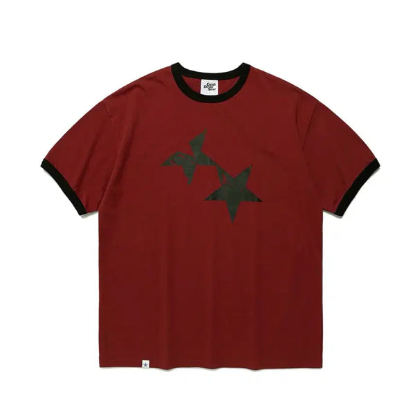 [BUNJANG] Kabisi Twin Star Ringer T-Shirt / 카비시 트윈스타 링거티