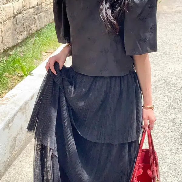[BUNJANG] Bysini Birthday Tulle Skirt Black / 오늘만7만원 바이씨니 제작 생일샤 스커트 블랙