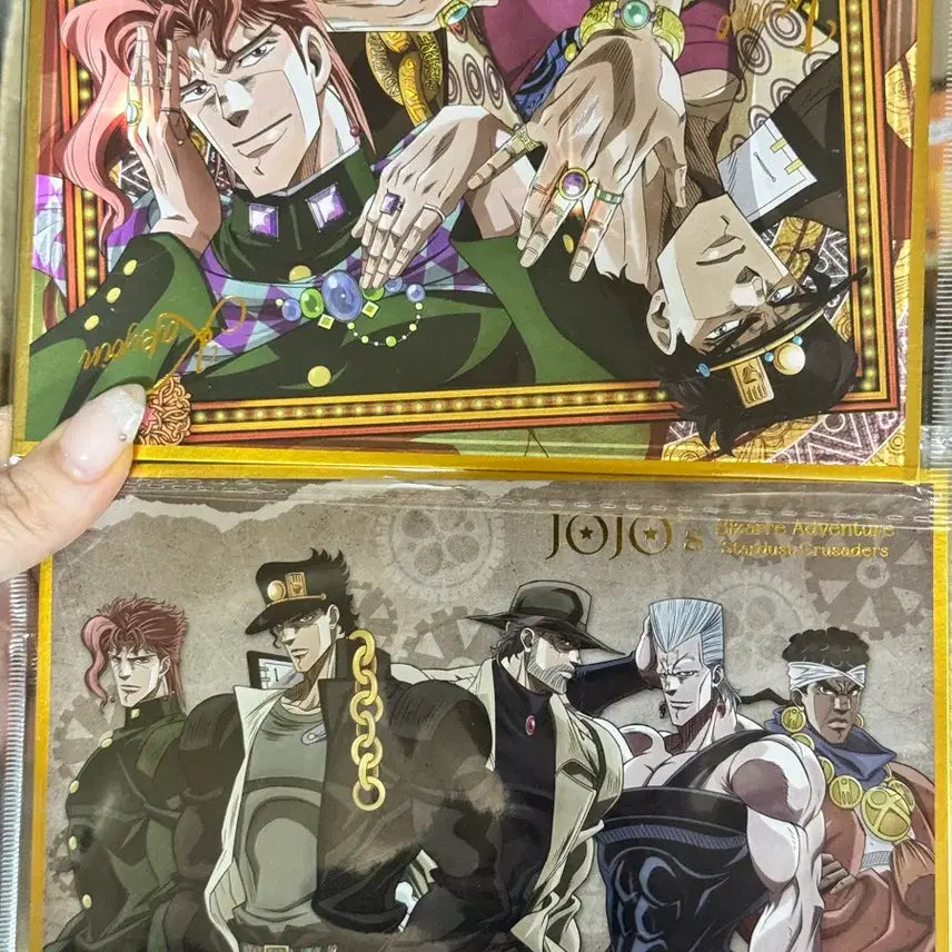 [BUNJANG] JoJo's Bizarre Adventure Crusaders Jotaro Kakyoin Color Art Set / 급처 2개 일괄) 죠죠의 기묘한 모험 색지 크루세이더즈, 죠타로 카쿄인