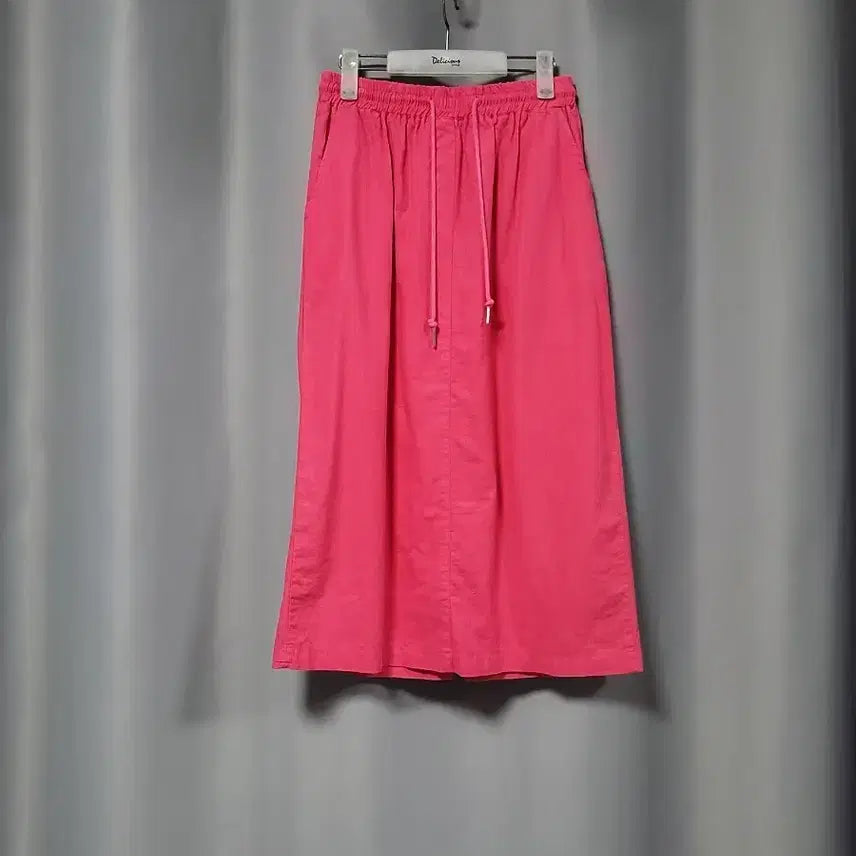 [BUNJANG] Linen Blend Elastic Waist Skirt / 린넨 밴딩 스커트