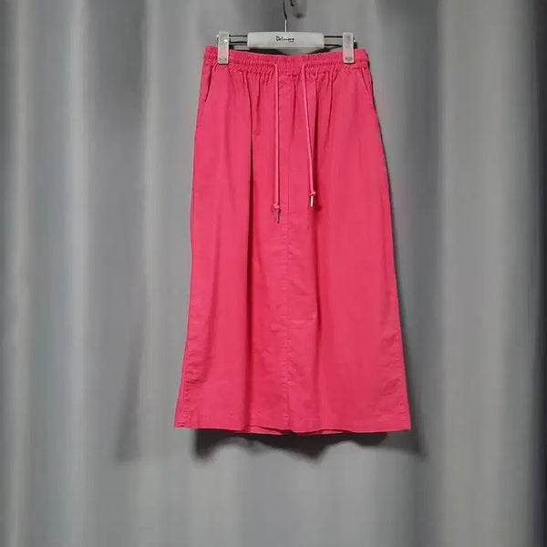 [BUNJANG] Linen Blend Elastic Waist Skirt / 린넨 밴딩 스커트