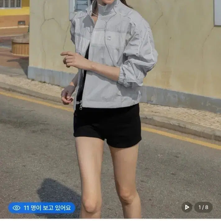 [BUNJANG] Fila Track Windbreaker Jacket Blue WS / 휠라 바람막이 블루 85 새상품 (139000원)