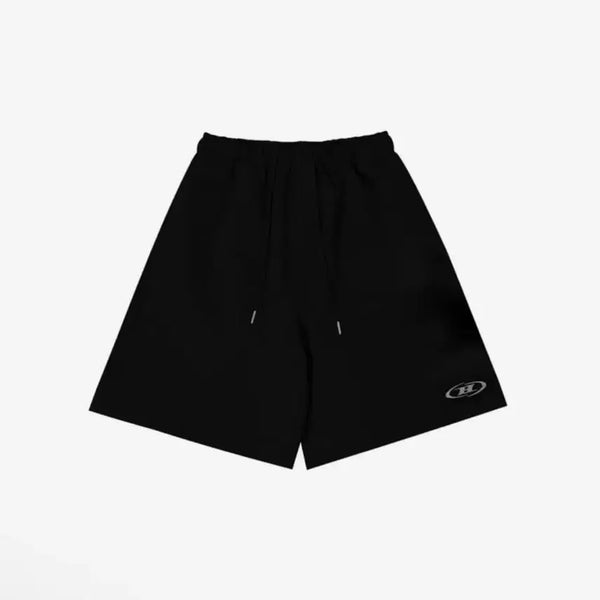[BUNJANG] Born to Win B Logo Half Long Pants Black / 본투윈 B 로고 하프 롱 팬츠 바지 블랙 2
