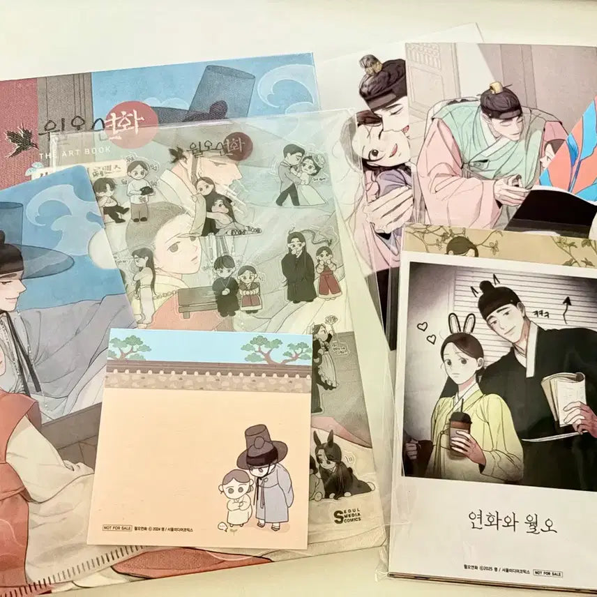 [BUNJANG] Spring Flower Art Book Bundle Set / 월오연화 아트북. 달력 등등