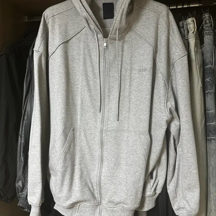 [BUNJANG] Juun.J Double Layered Zip-Up Hoodie / 준지 더블레이어드 후드집업 M