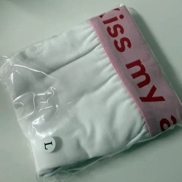 [BUNJANG] Please Follow Me Kiss My Ass White Panty L / 플리즈노팔로우 플노팔 키마에 팬티