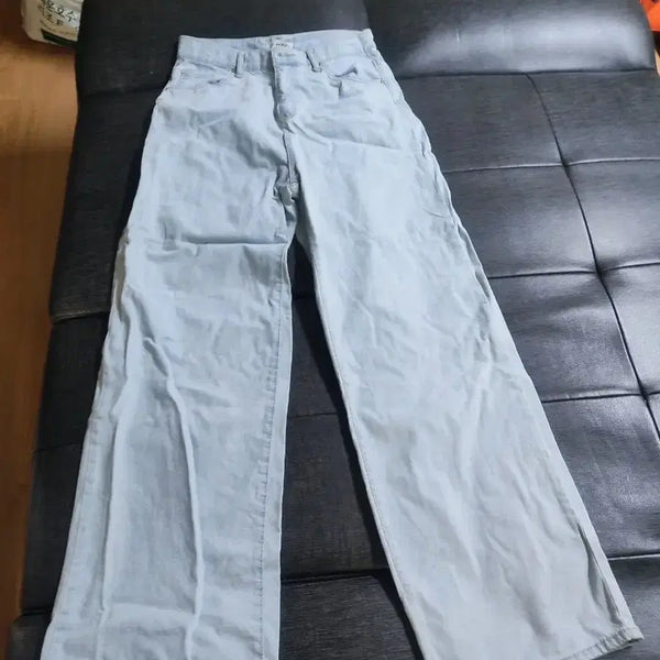 [BUNJANG] Light Wash Wide Leg Denim Pants / 최종가격내림)연청 와이드 데님 팬츠 새상품