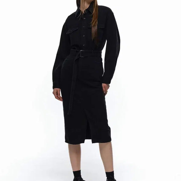 [BUNJANG] Ellen Ark Long Shirt Dress (New with Tags) / 엘런아크 셔츠 롱 원피스 (새상품)