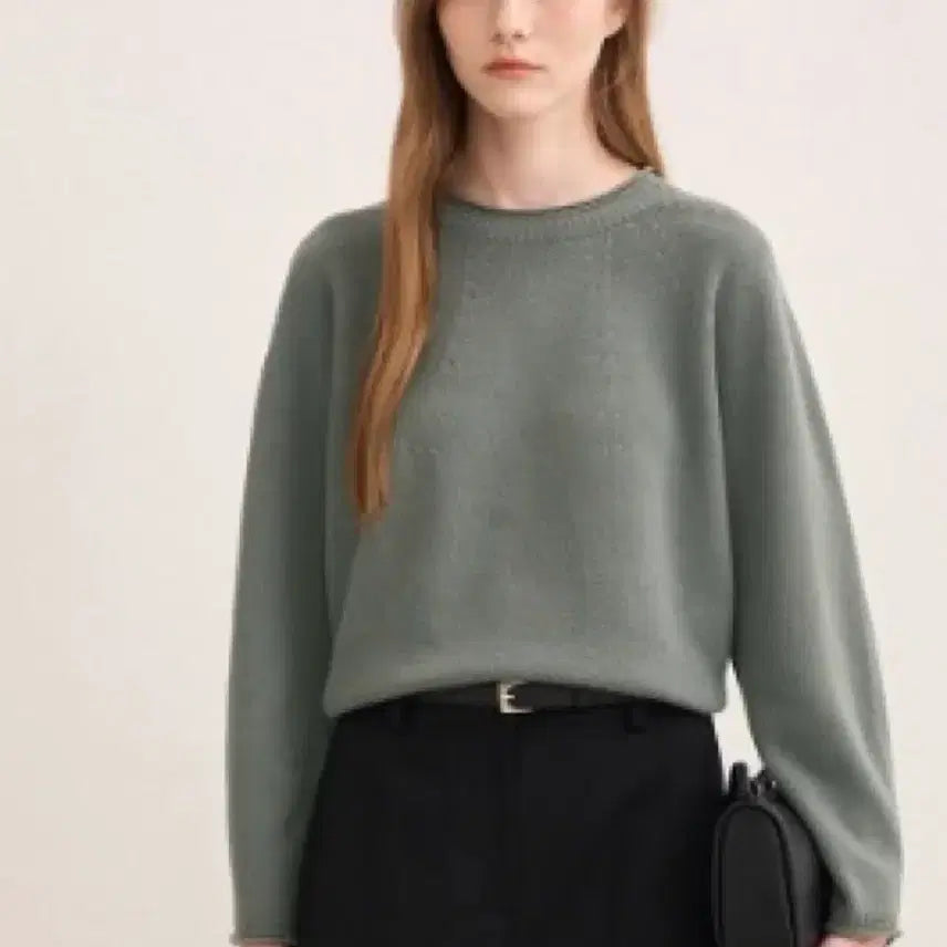 [BUNJANG] SJSJ Cashmere Blend Knit Top / 한섬 Sjsj 캐시미어 블랜드 니트탑