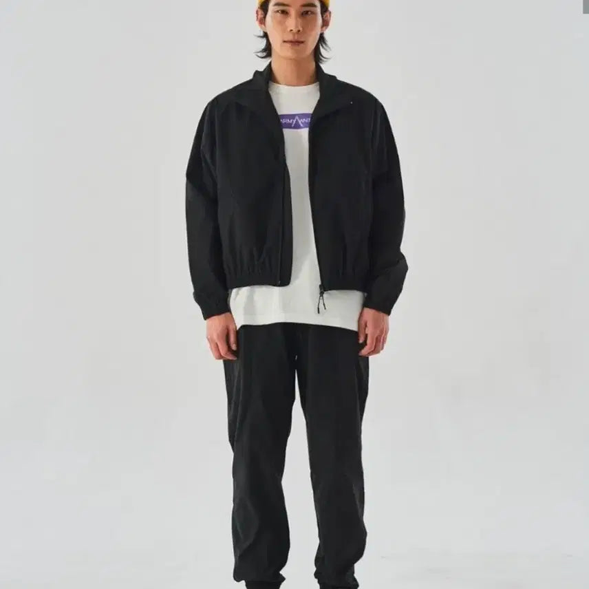 [BUNJANG] AMIANTS Windbreaker Jacket Black L / 아미안츠 - 윈드브레이크 자켓 (블랙/L)