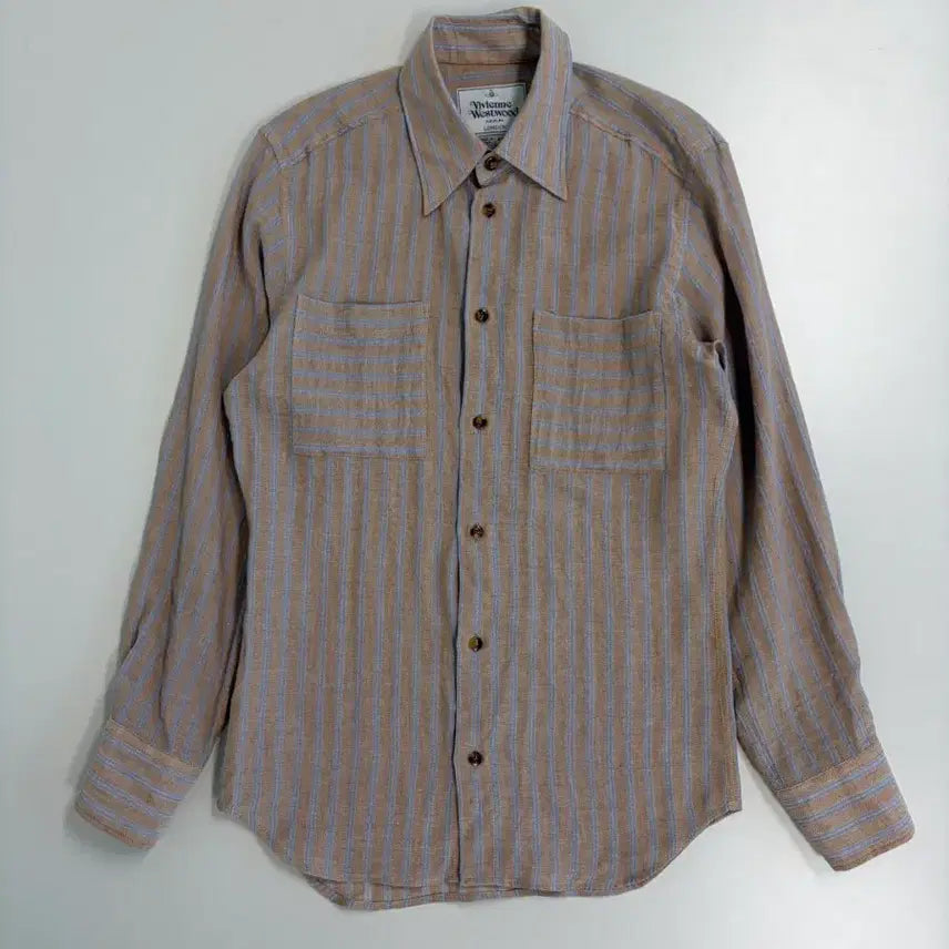 [BUNJANG] Vivienne Westwood Men's Striped Shirt / [정품] 비비안웨스트우드  맨 남성용 스트라이프 피나 셔츠