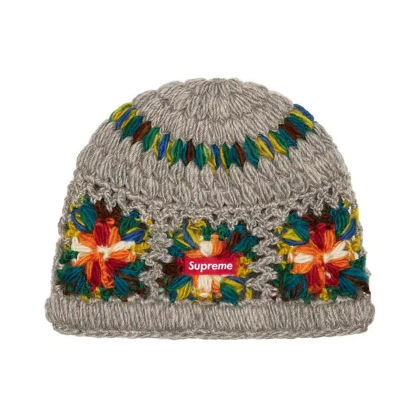 [BUNJANG] Supreme Crochet Beanie Grey / 슈프림 크로셰 비니 그레이 supreme crochet