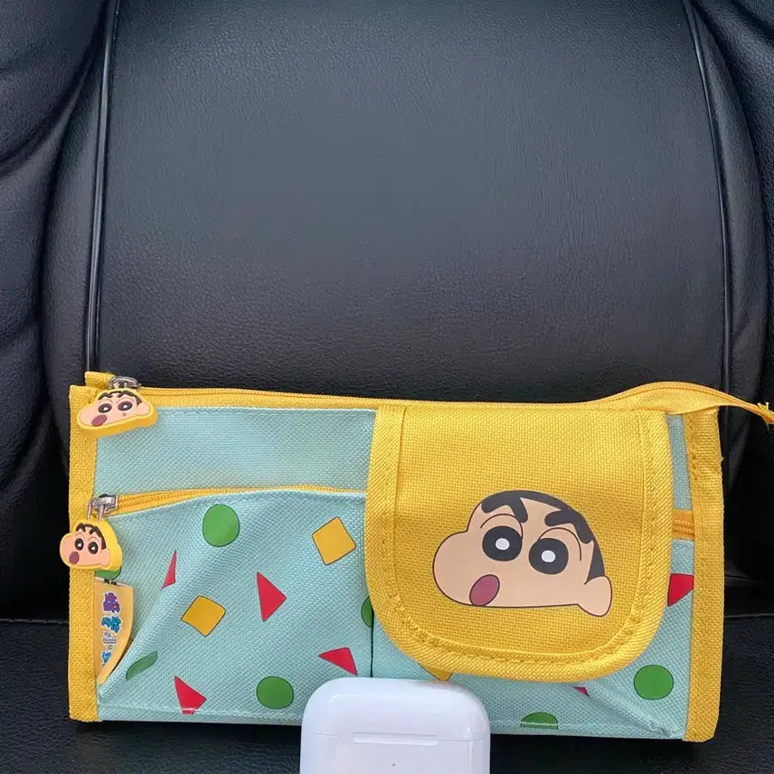 [BUNJANG] Crayon Shin-chan Green Pouch / 짱구는못말려 파우치 연두색