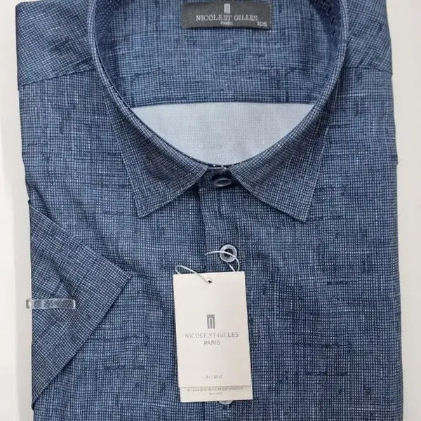 [BUNJANG] Jil Sander Pearl Short Sleeve Shirt / 니콜생 질스 네이지펄 반팔 셔츠
