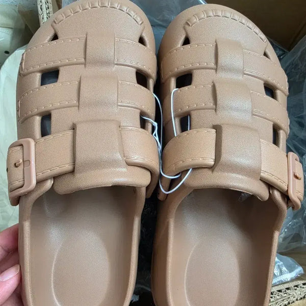 [BUNJANG] EVA Casual Mule Sandals - Brown / EVA 캐주얼 뮬 샌들 브라운  37-38
