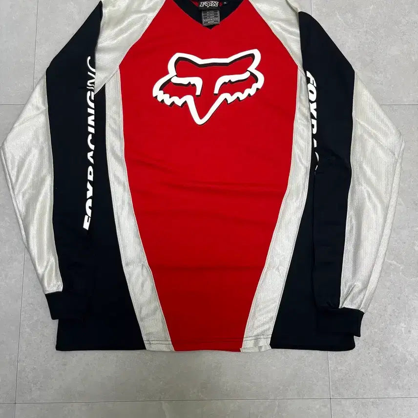 [BUNJANG] Fox Racing Long Sleeve Jersey Red/Black/Silver / 폭스레이싱 롱슬리브 저지 레드/블랙/실버