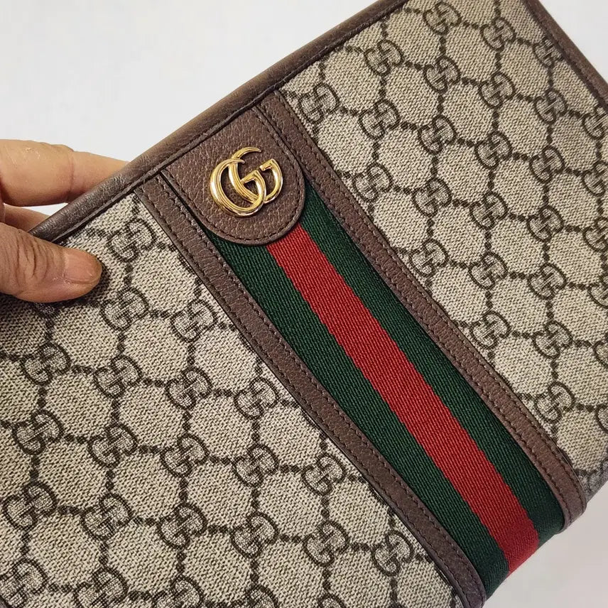 [BUNJANG] Gucci Ophidia GG Supreme Clutch Bag / Toiletry Bag / [정품]구찌 오피디아 GG 수프림 클러치백 / 토일레트리 백