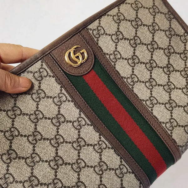 [BUNJANG] Gucci Ophidia GG Supreme Clutch Bag / Toiletry Bag / [정품]구찌 오피디아 GG 수프림 클러치백 / 토일레트리 백