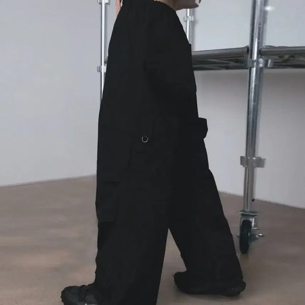 [BUNJANG] Ledery Parachute Wide Cargo Pants XS / 레더리 파라슈트 와이드 카고 팬츠 xs