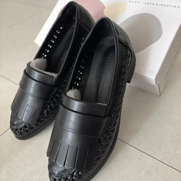 [BUNJANG] Step Arts Direction Loafers Black / 스텝 아츠 디렉션 로퍼 블랙235