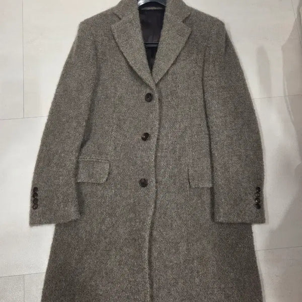 [BUNJANG] LARDINI Alpaca Wool Coat - Brown (Size 46) / 라르디니 알파카 울 코트 46 남성용 브라운