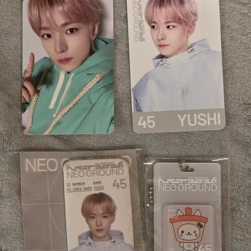 [BUNJANG] NCT 10th Anniversary Neo Ground Pop-up Wish Yushi Photocard Metal Badge Bubble Cat / 엔시티 10주년 네오그라운드팝업  위시 유우시 포카 메탈뱃지 버블냥 판매