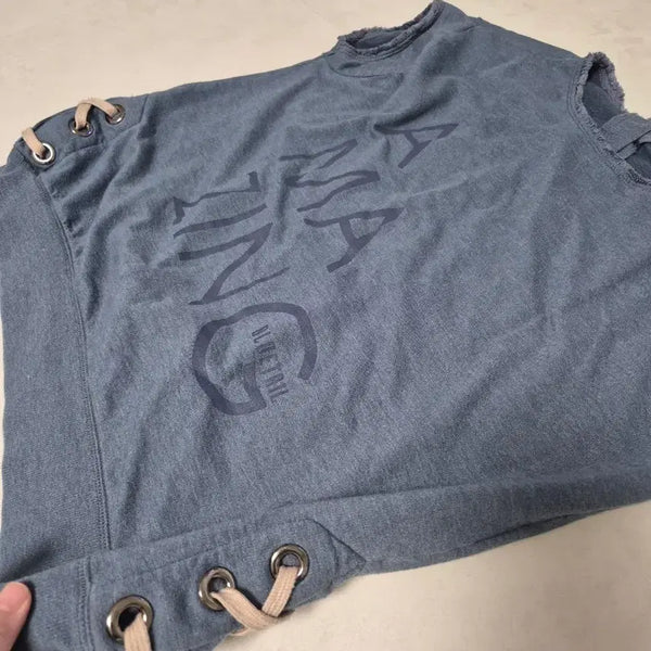 [BUNJANG] Blue Tail Loose Fit Tank Top / 블루테일 루즈핏 나시