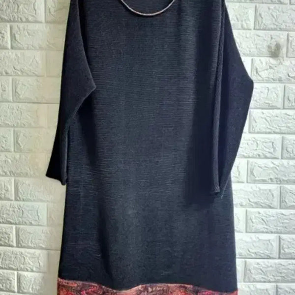 [BUNJANG] Colorblock Pleated Dress / 플리츠/원피스/배색/기계주름/fre/66-88까지