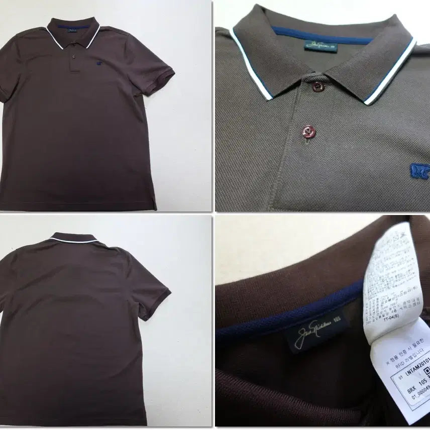 [BUNJANG] Jack Nicklaus Brown Short-Sleeve Polo Shirt Size 105 / 잭니클라우스/골프티 반팔 브라운/반팔카라티 105/4084/