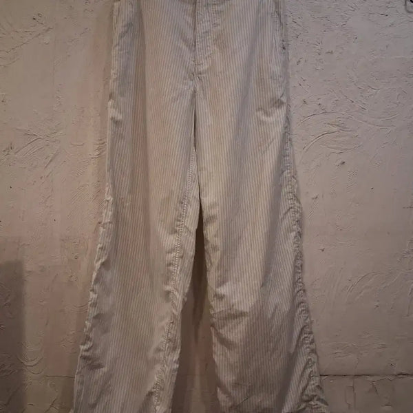[BUNJANG] COS Striped Cropped Cotton Pants / COS 세로줄무늬 크롭 팬츠 면바지
