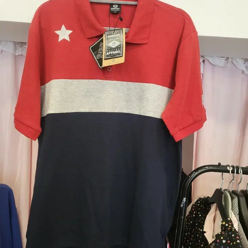 [BUNJANG] Color Blocked Polo Shirt / 반팔카라티