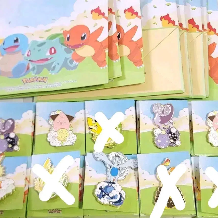 [BUNJANG] Pokemon x Isaac Toast Collaboration Badge Set / 이삭x포켓몬30주년 기념 메탈뱃지 뱃지 <뮤, 삐 판매> 쇼핑백 무료증정