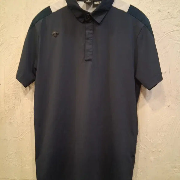 [BUNJANG] Descente Golf Men's Short Sleeve Polo T-Shirt / 데상트 골프 기능성 반팔 카라티 남성