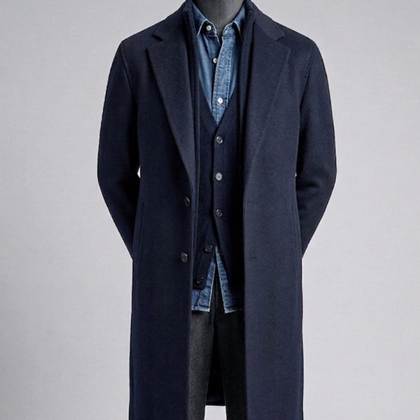 [BUNJANG] Vanhart di Albazar Italian Handmade Cashmere Blend Single Coat / 반하트/이태리 핸드메이드 캐시미어 48% 패널 라이너 싱글 코트/105