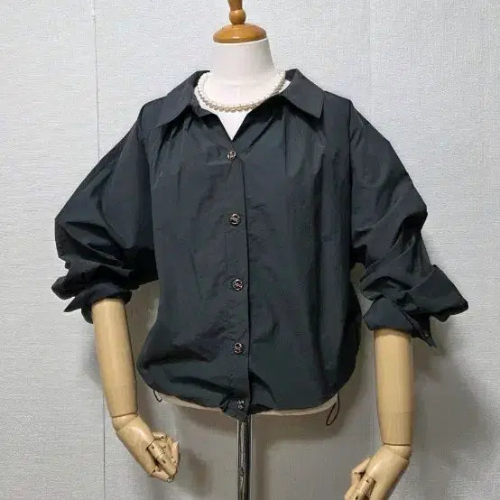 [BUNJANG] Crinkled Shirt Jacket / 바스락 셔츠형 자켓