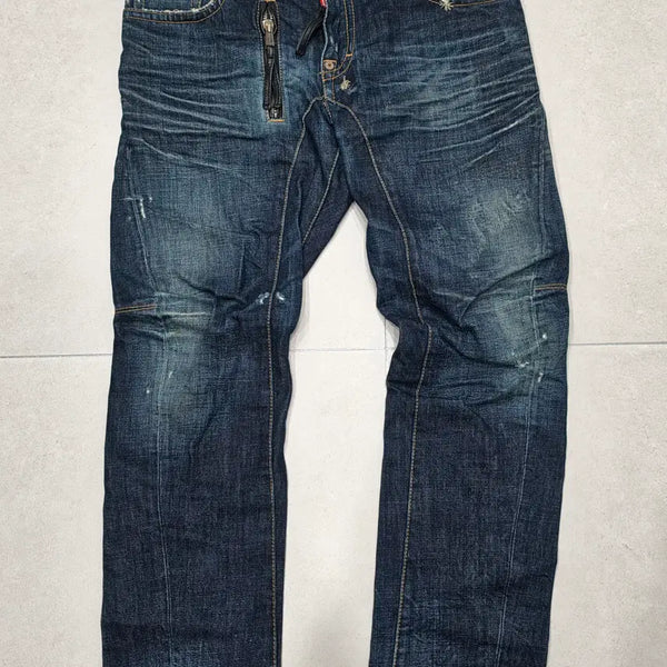 [BUNJANG] DSQUARED2 Front Zipper Biker Jeans (Size 50) / 디스퀘어드 앞지퍼 바이크진 (50사이즈)