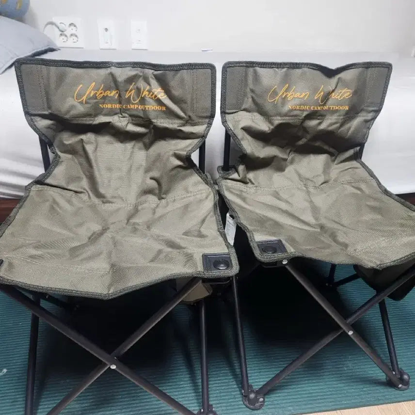 [BUNJANG] Urban White Camping Chairs (Set of 2) / 캠핑의자