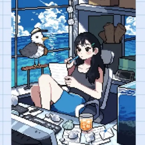 [BUNJANG] Najeondo Summer Postcard Diary Deco Sticker Set / 나제온도 / 여름엽서 다이어리 다꾸 스티커 모조지판매