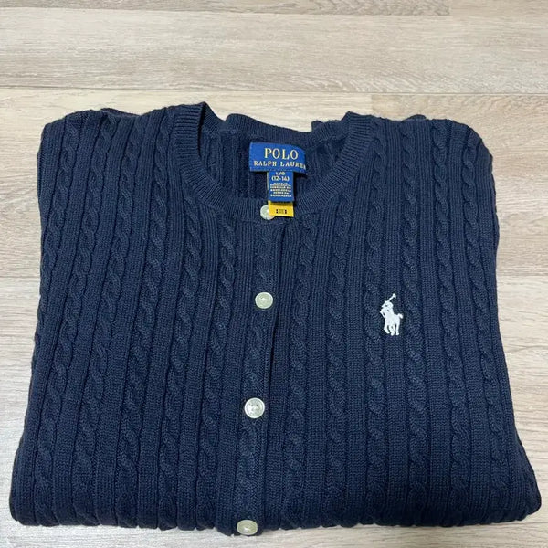 [BUNJANG] Polo Ralph Lauren Cable Knit Sweater Navy Girls L / 폴로 랄프로렌 케이블 니트 네이비
