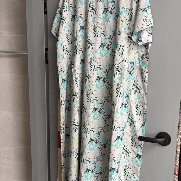 [BUNJANG] 3XL Floral Print Summer Long Dress / 3xL 원피스 여름꽃무늬