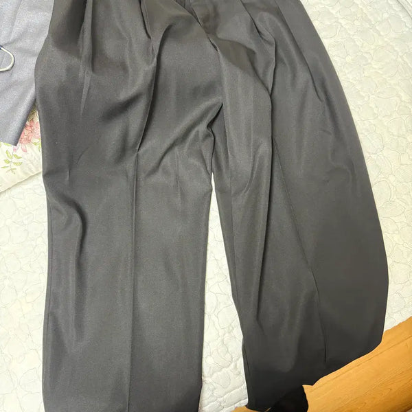 [BUNJANG] Decolloso Wide Slacks Black Size 2 / 데꼬로소 슬렉스 블랙 2사이즈 판매합니다.