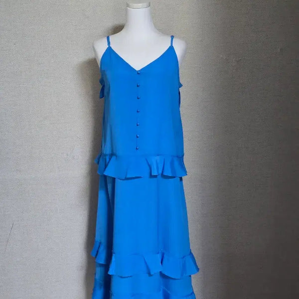 [BUNJANG] Jucy Couture Frill Long Dress / 쥬시꾸뛰르) 프릴 롱원피스